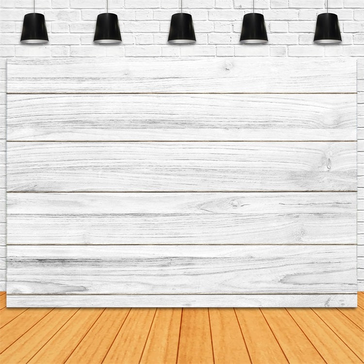 White Wood Backdrop Minimalist White Backdrop GQ4-107