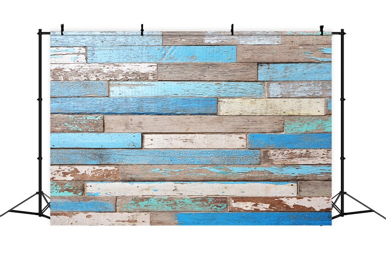 Wooden Backdrop Painted Coastal Backdrop GQ4-126