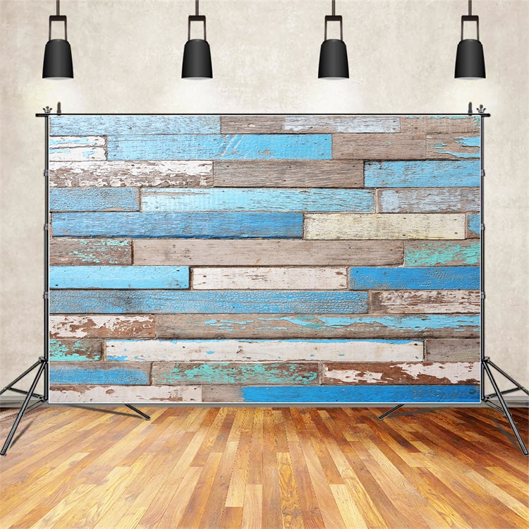 Wooden Backdrop Painted Coastal Backdrop GQ4-126