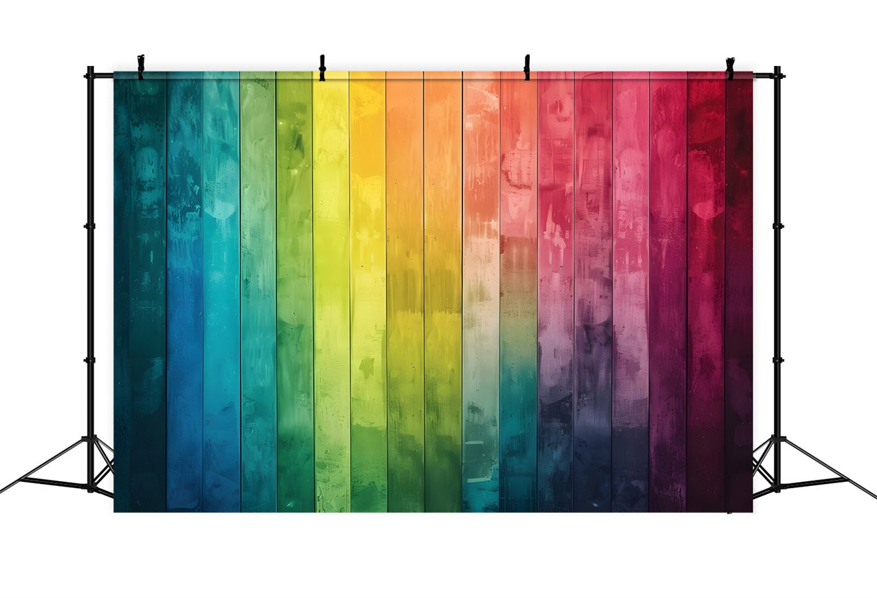 Wood Backdrop Vibrant Multicolor Backdrop GQ4-129