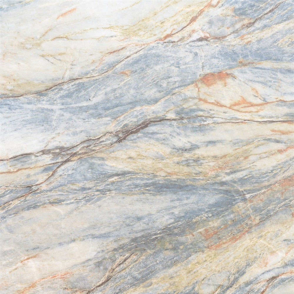 Marble Photography Backdrop Blue Beige Abstract Backdrop GQ4-134