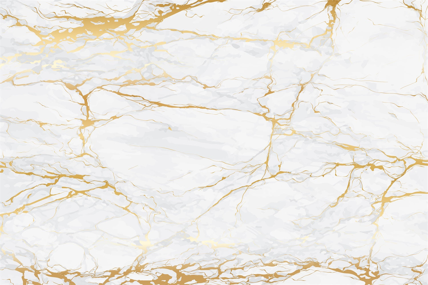 Marble Photography Backdrop White Marble Gold Crack Backdrop GQ4-145