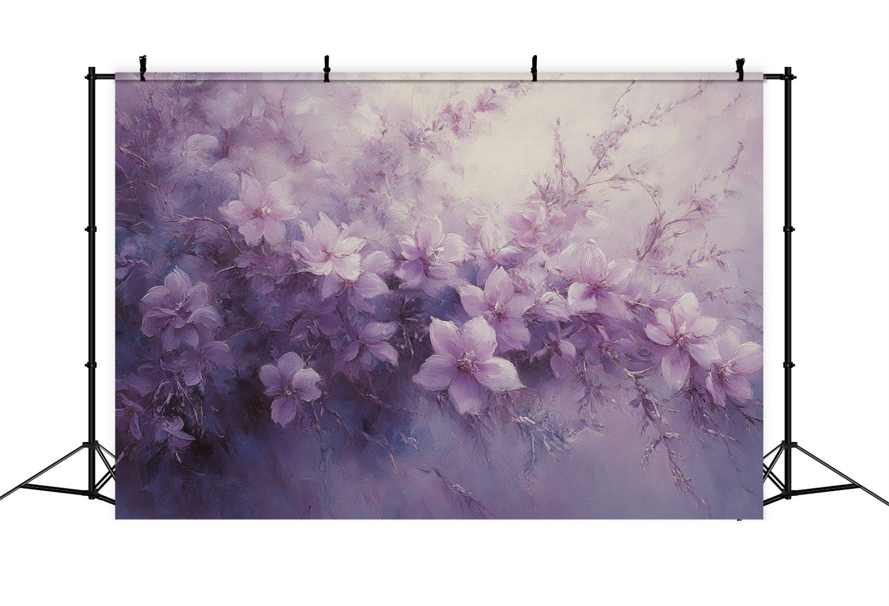 Purple Backdrops Artistic Bloom Photography Backdrop GQ4-26