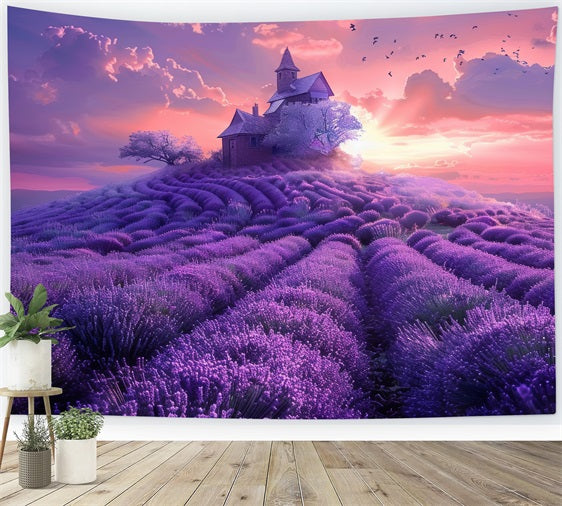 Lavender Backdrop Church Hill Photography Backdrop GQ4-30