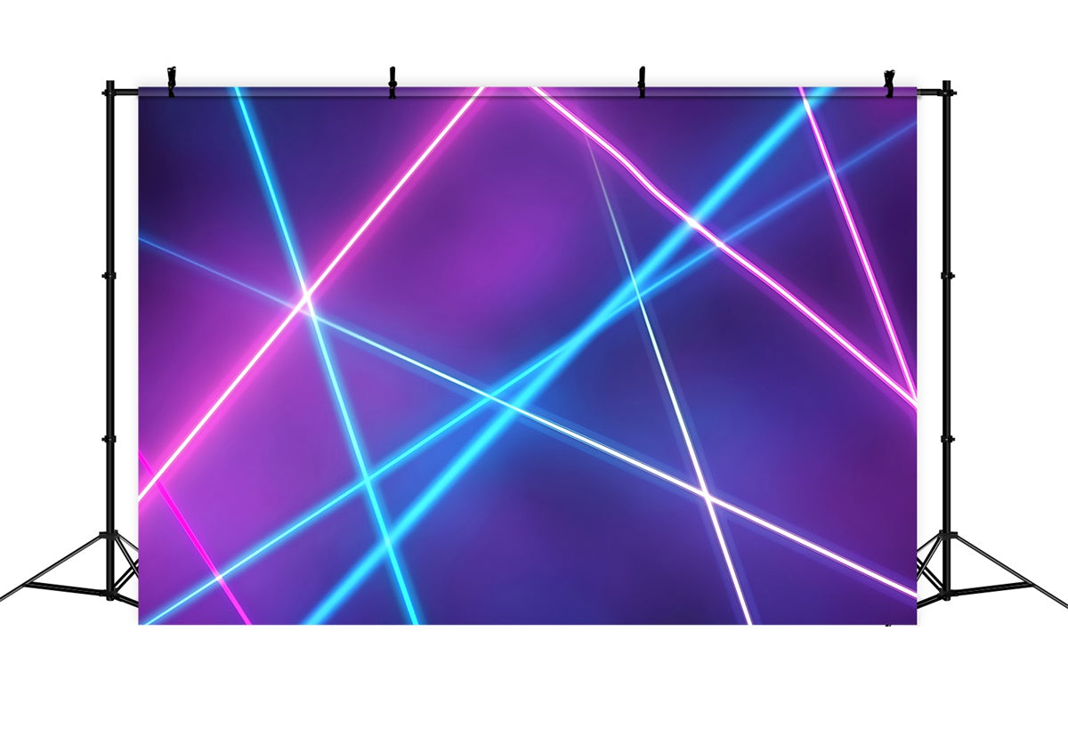 Old School Backdrops Dynamic Neon Streaks Light Vintage Backdrops GQ4-302