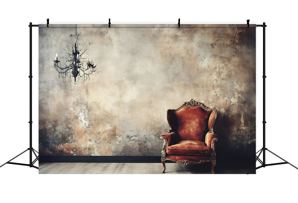Vintage Backdrops For Photography Rustic Wall Chair Backdrop GQ4-312