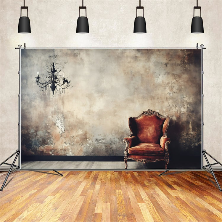 Vintage Backdrops For Photography Rustic Wall Chair Backdrop GQ4-312