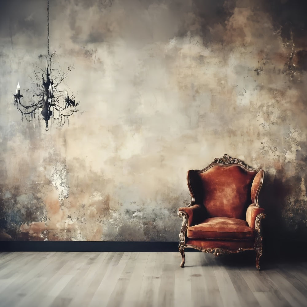 Vintage Backdrops For Photography Rustic Wall Chair Backdrop GQ4-312