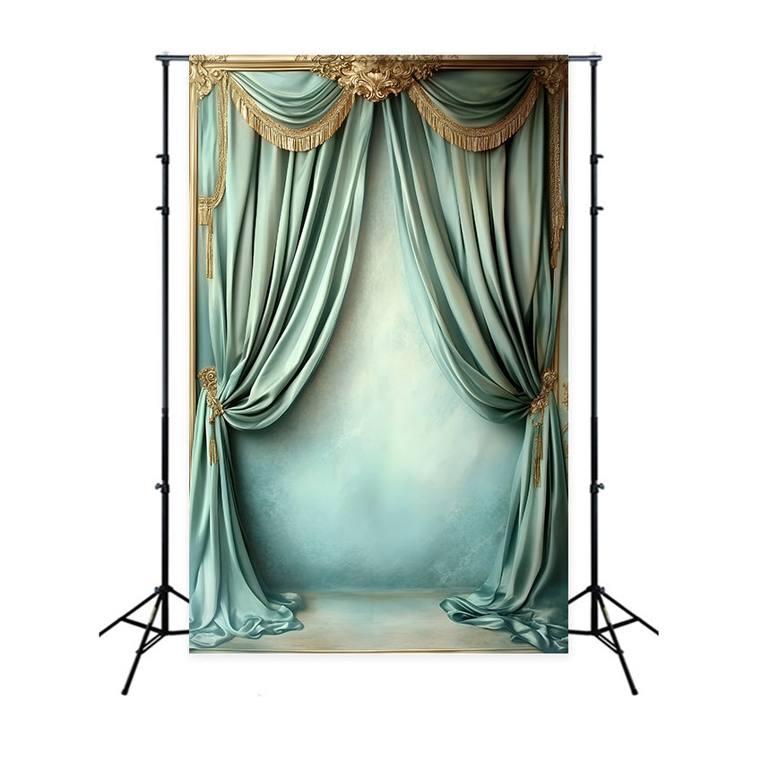 Vintage Backdrop For Photoshoot Opulent Curtain Vintage Charm Backdrop GQ4-345
