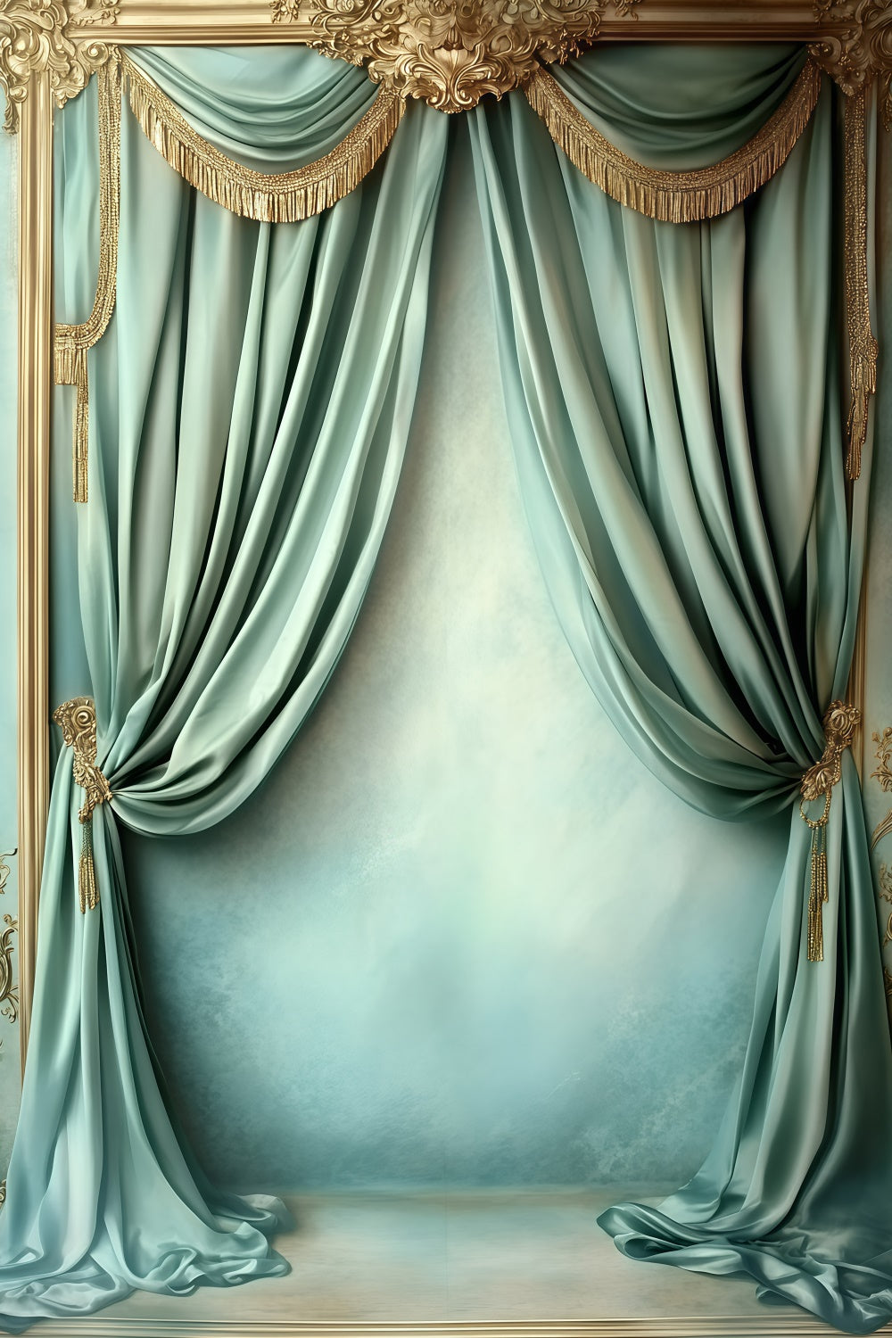 Vintage Backdrop For Photoshoot Opulent Curtain Vintage Charm Backdrop GQ4-345