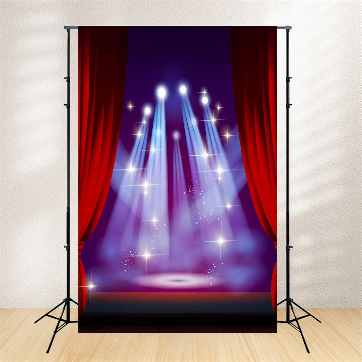 Backdrop Red Carpet Blue Spotlight Night Backdrop GQ4-79