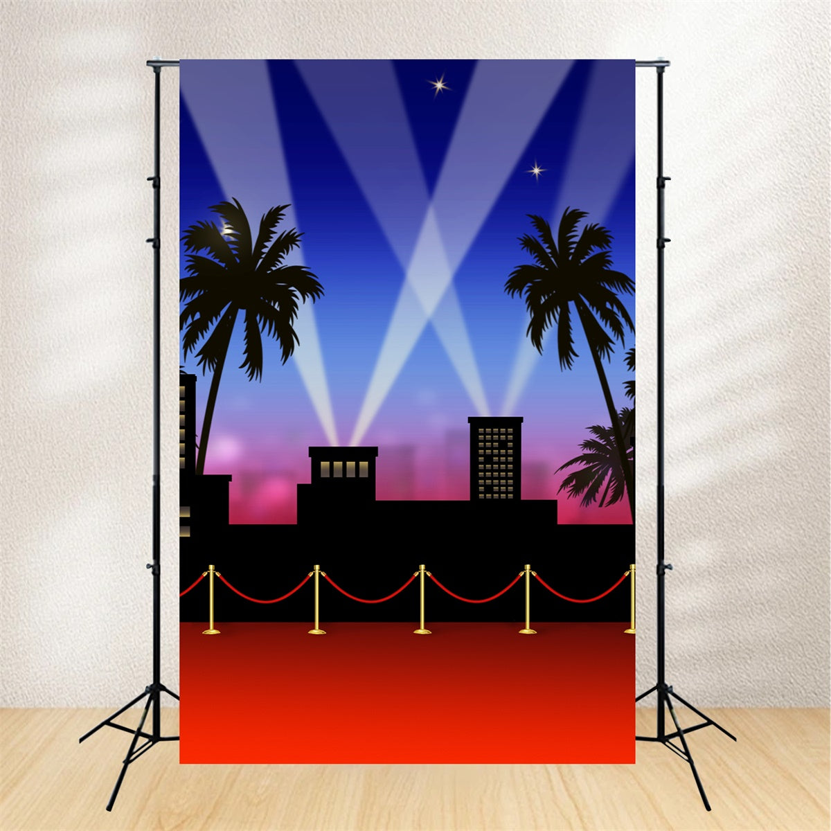 Backdrop Red Carpet Glamour Night Skyline Light Backdrop GQ4-84