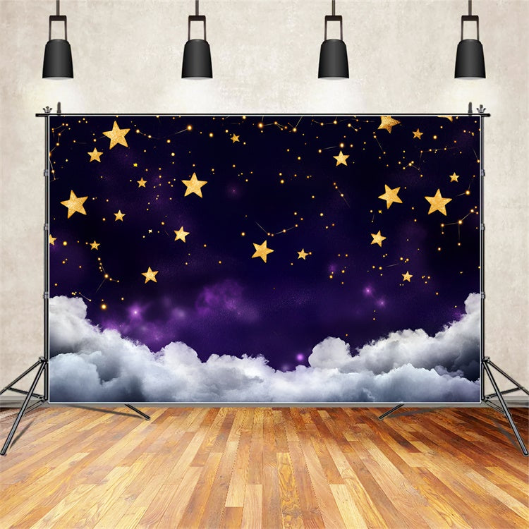 Starry Night Photo Backdrop Fantasy Star Cloudy Backdrop GQ5-60