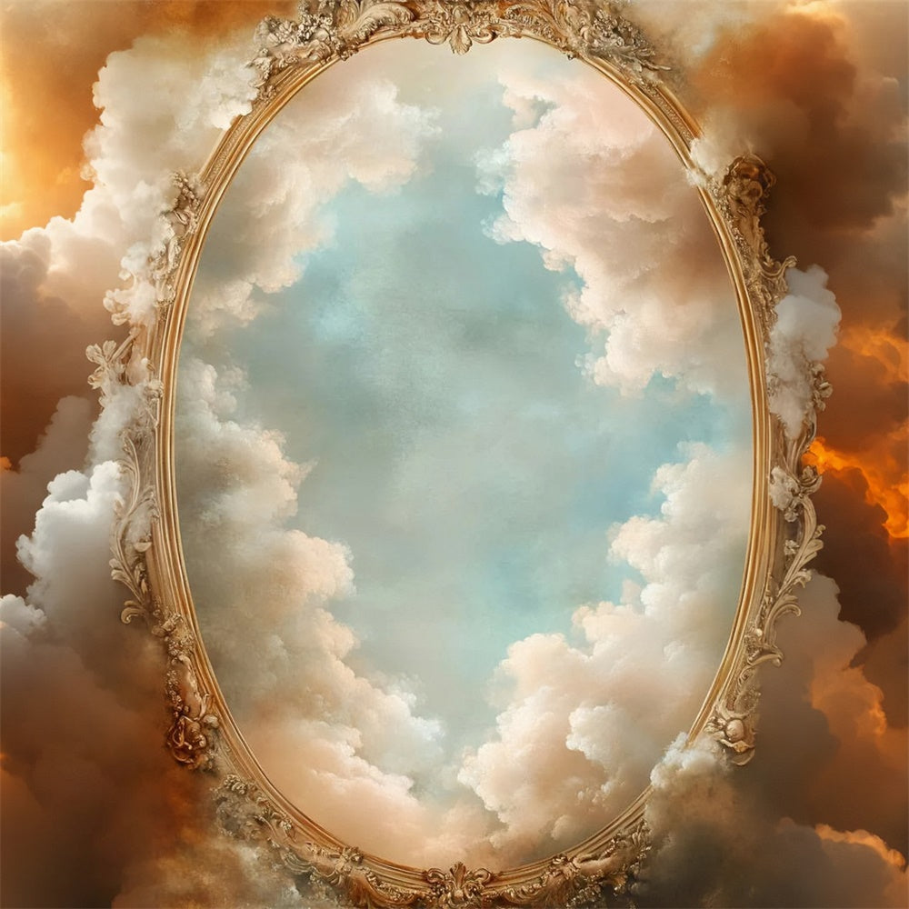 Cloud Backdrop Photography Vintage Sky Frame Backdrop GQ57-126