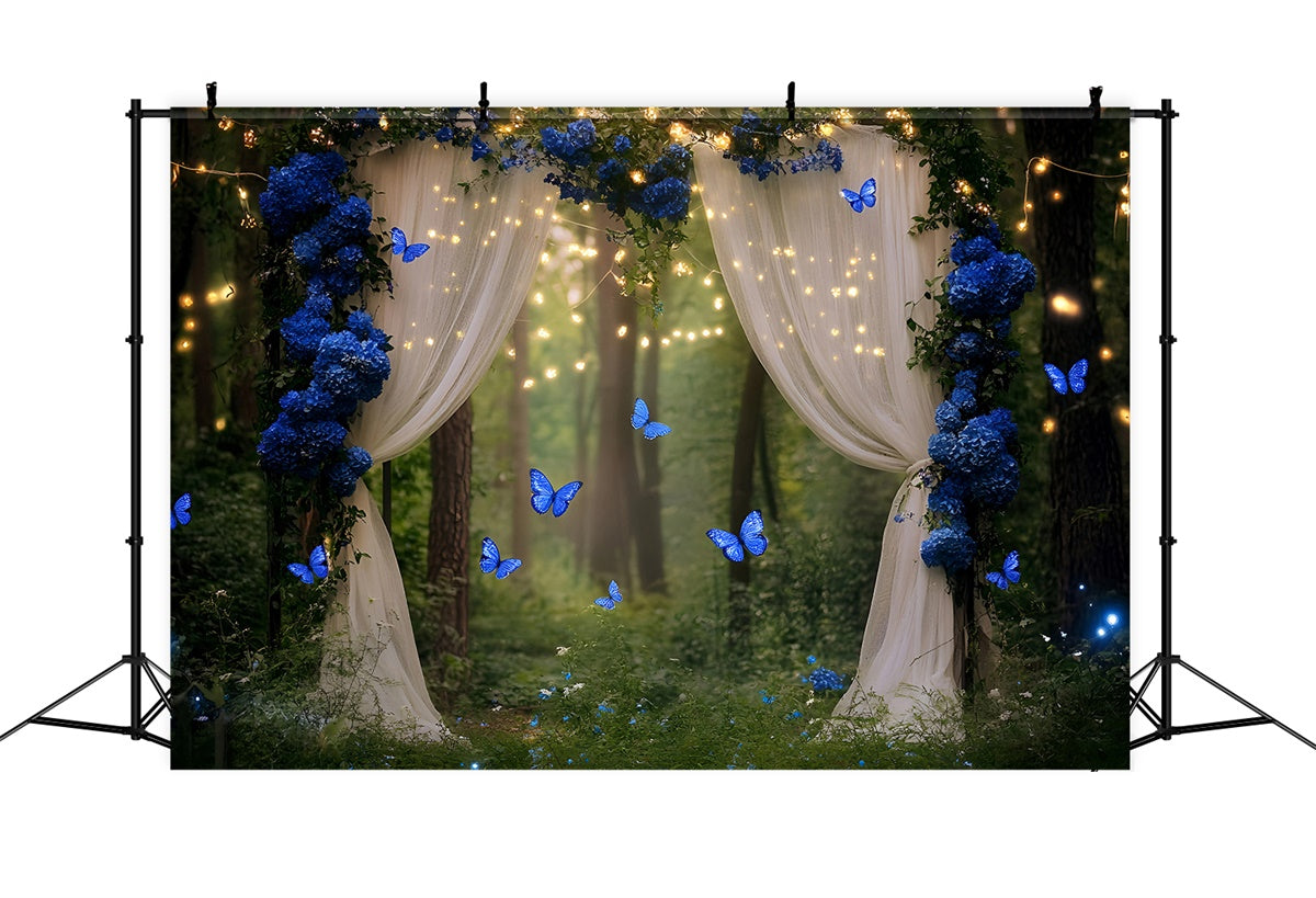 Forest Photo Backdrop Twilight Butterfly Path Backdrop GQ57-75