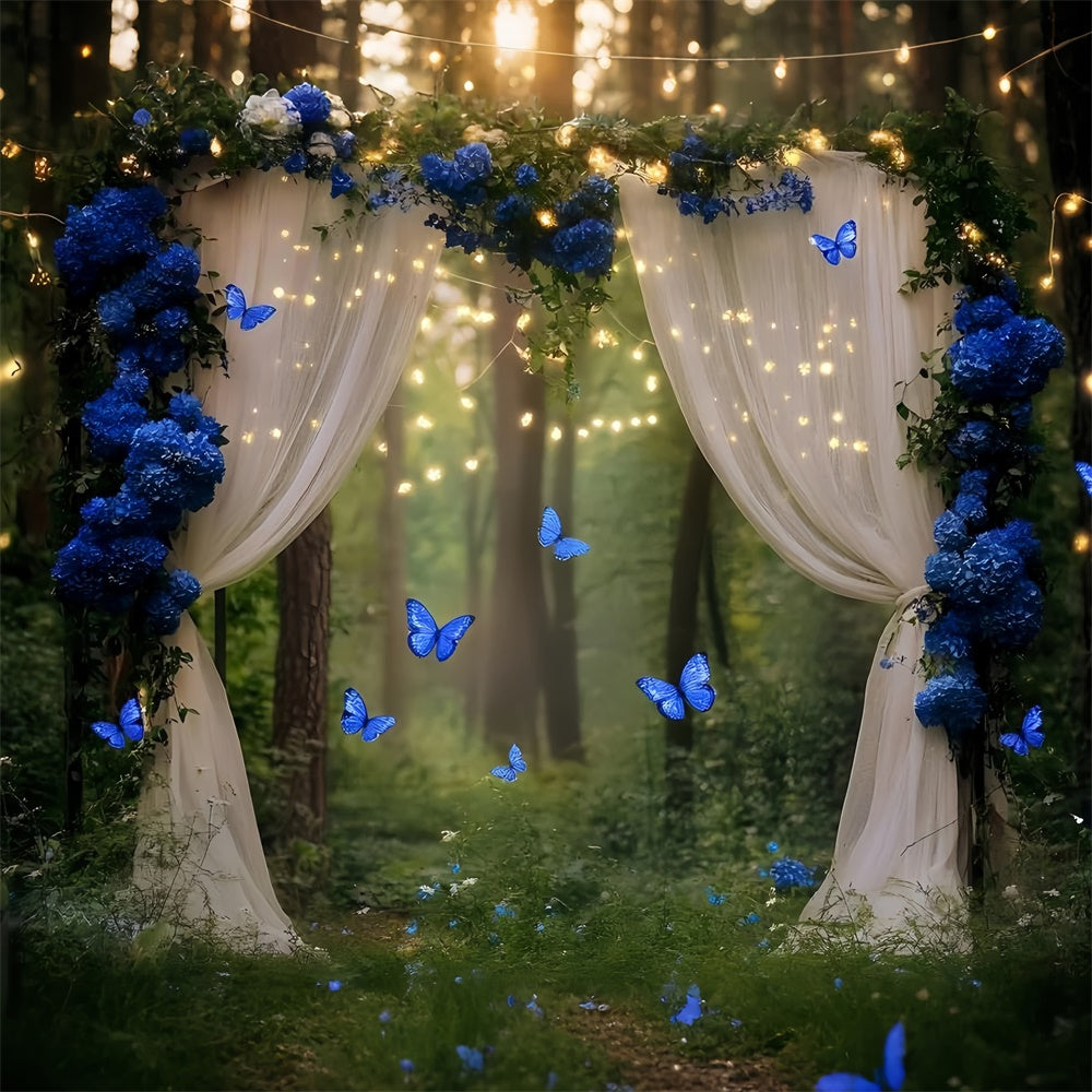 Forest Photo Backdrop Twilight Butterfly Path Backdrop GQ57-75