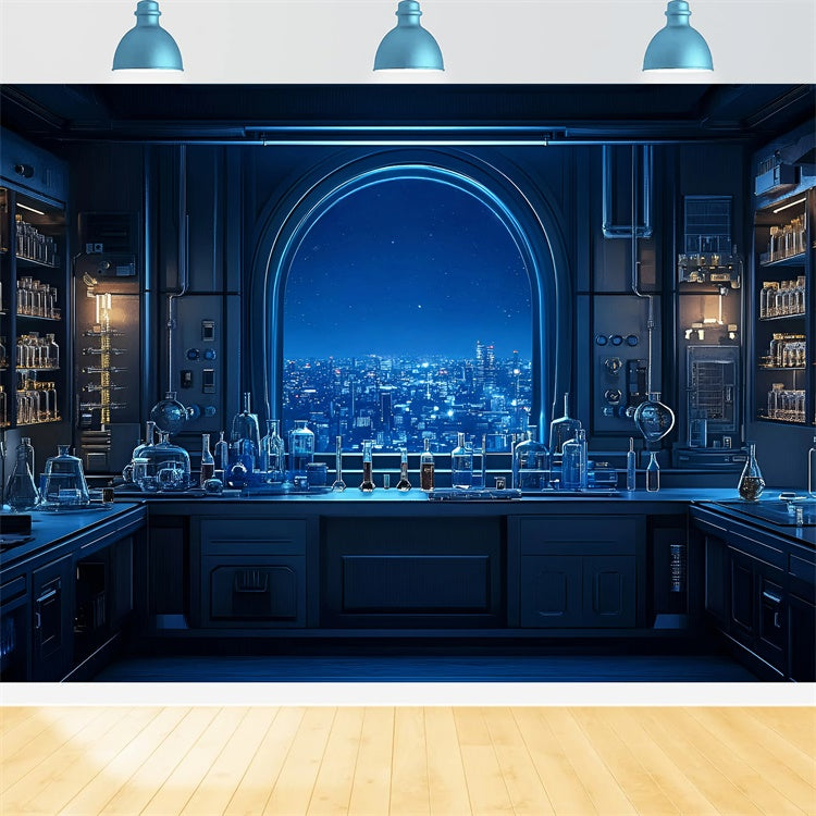 Chemistry Backdrop Modern Education Lab Backdrop GQ6-126