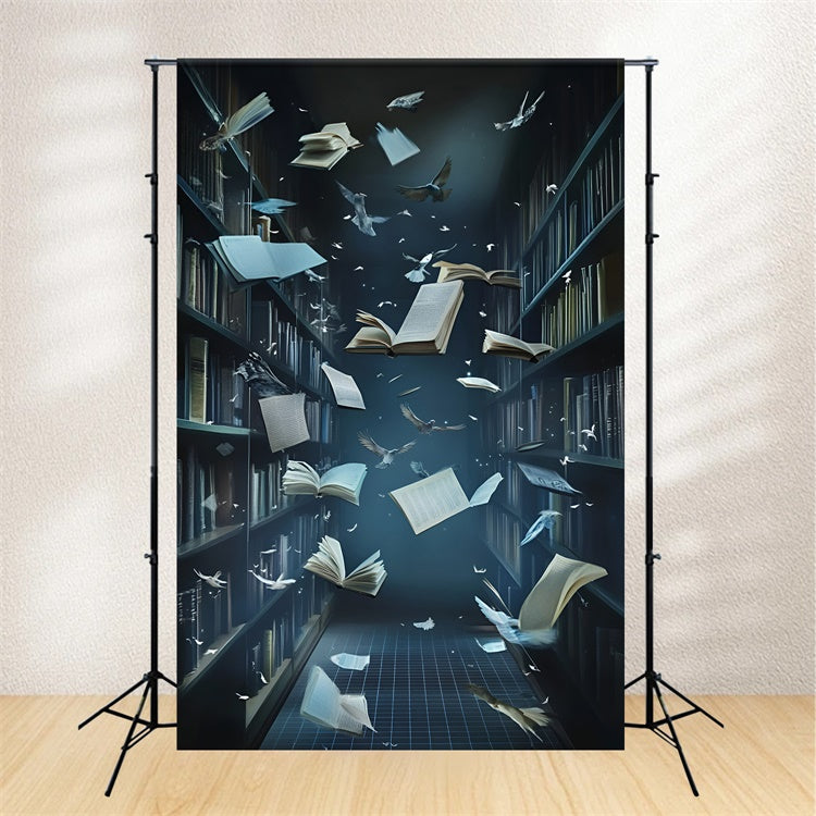 School Picture Backdrop Midnight Pages Motion Backdrop GQ6-127