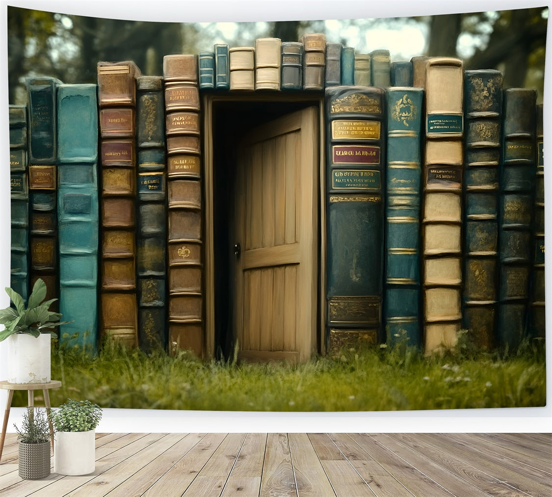 Back To School Backdrops Magical Book Gate Backdrop GQ6-130