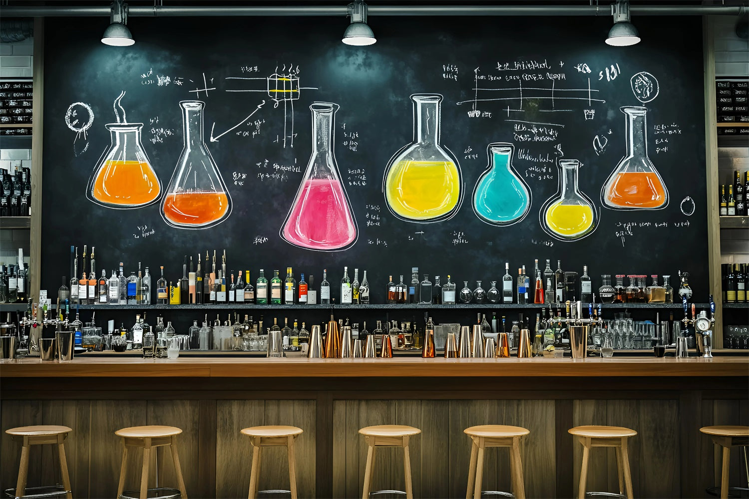 Chemistry Backdrop Creative Classroom Science Backdrop GQ6-134