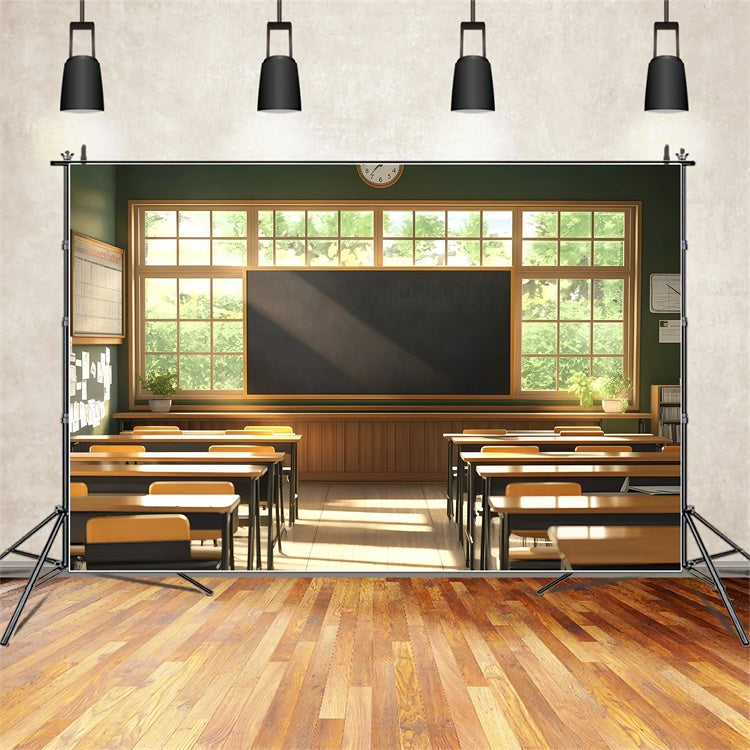 Classroom Backdrop Peaceful Study Morning Backdrop GQ6-135