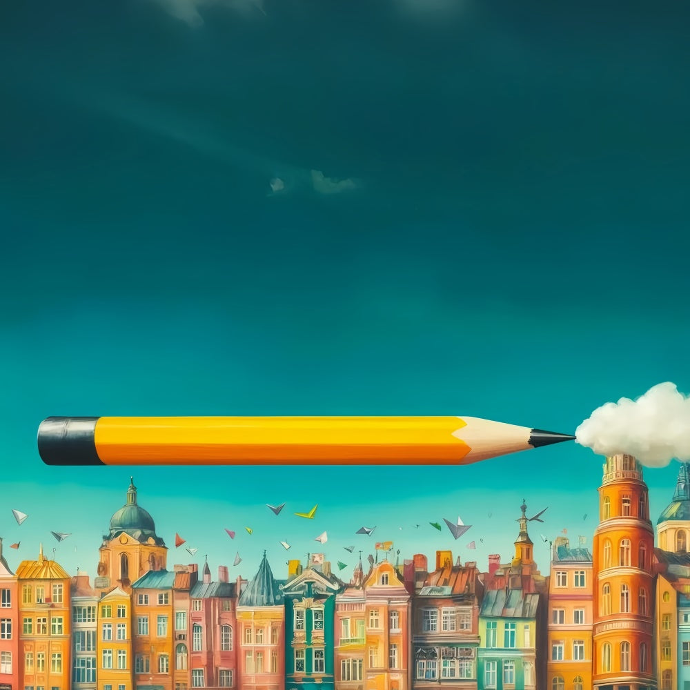 Back To School Backdrop Urban Learning Adventure Backdrop GQ6-139