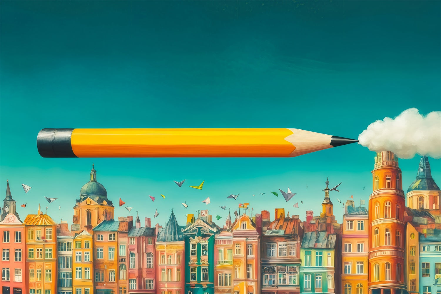 Back To School Backdrop Urban Learning Adventure Backdrop GQ6-139