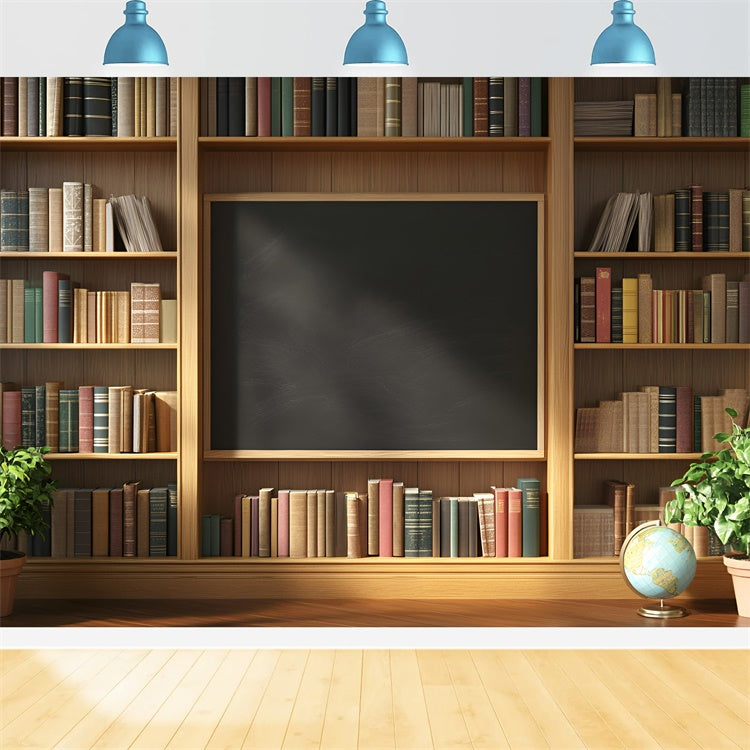 School Picture Backdrop Classic Shelf Scene Backdrop GQ6-143