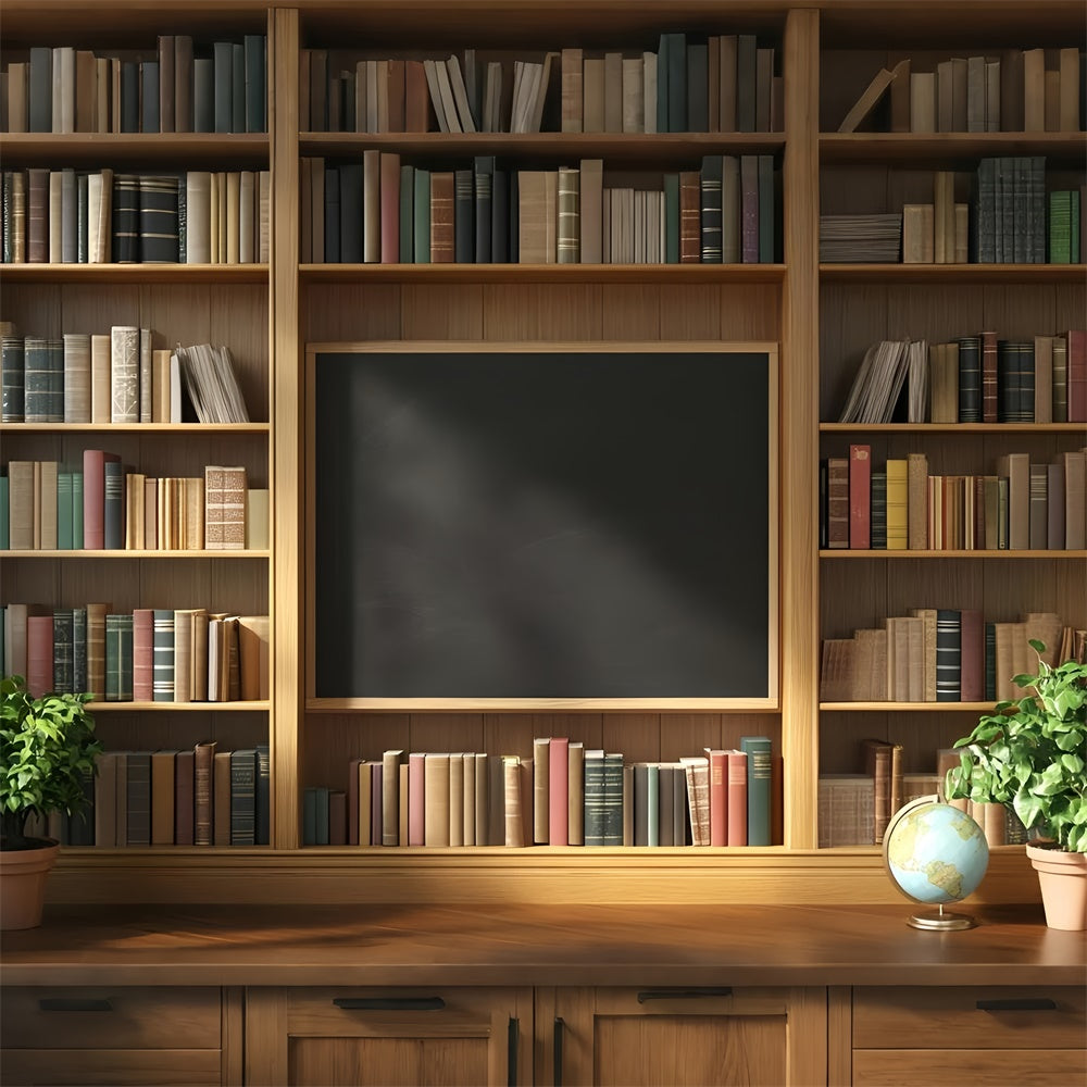 School Picture Backdrop Classic Shelf Scene Backdrop GQ6-143