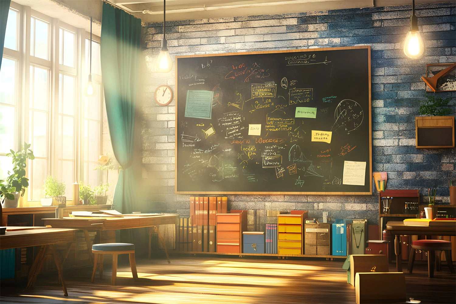 Classroom Backdrops Modern School Vibe Backdrop GQ6-146