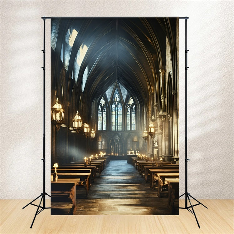 Back To School Backdrop Medieval Study Room Backdrop GQ6-154