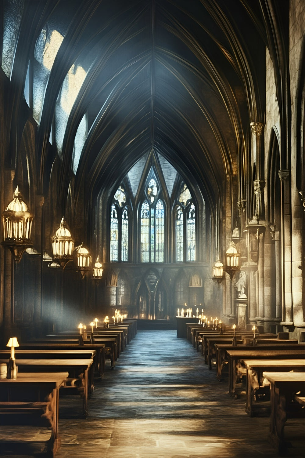 Back To School Backdrop Medieval Study Room Backdrop GQ6-154