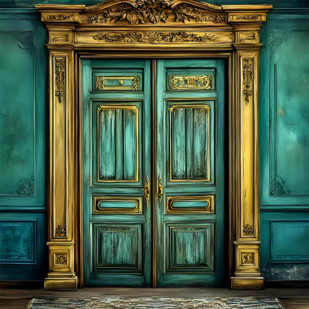 School Photo Backdrops Golden Wisdom Door Backdrop GQ6-156