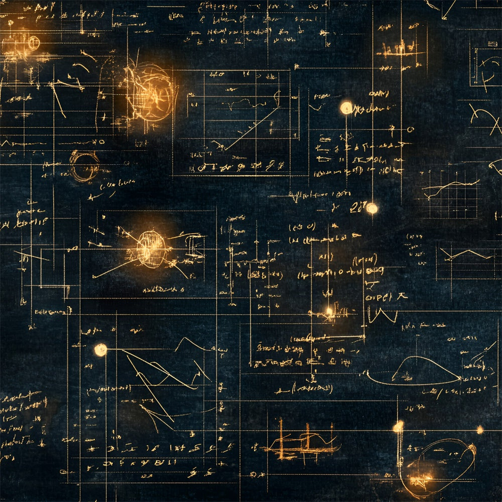 School Photo Backdrops Vintage Equation Research Backdrop GQ6-164