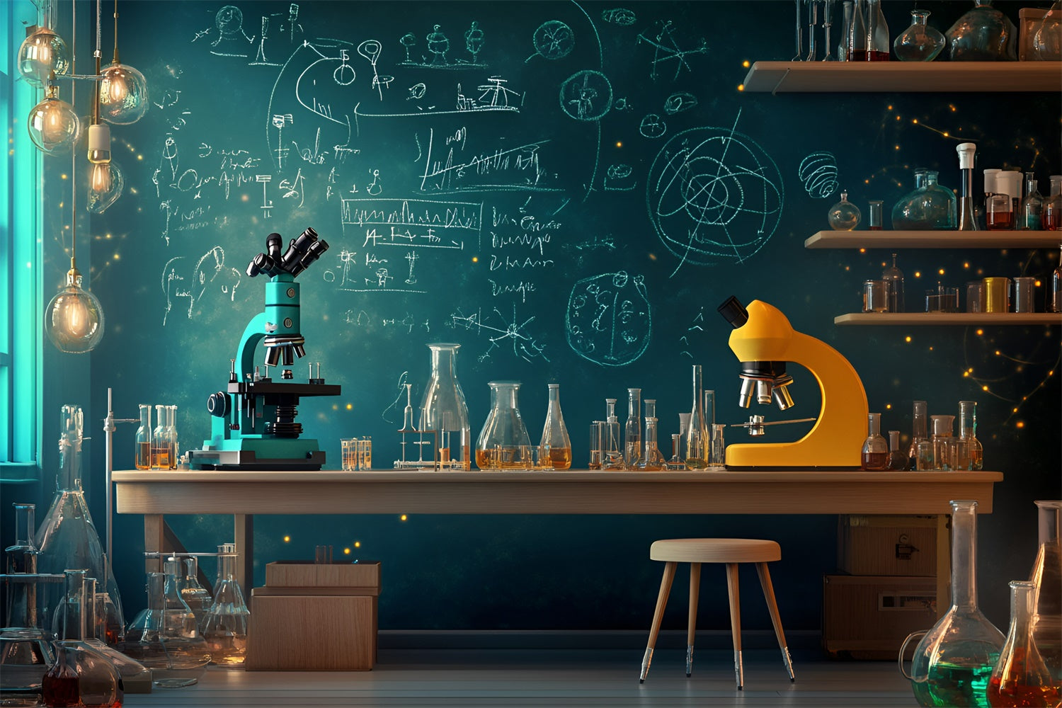 Chemistry Backdrop Science Lab Discovery Backdrop GQ6-166