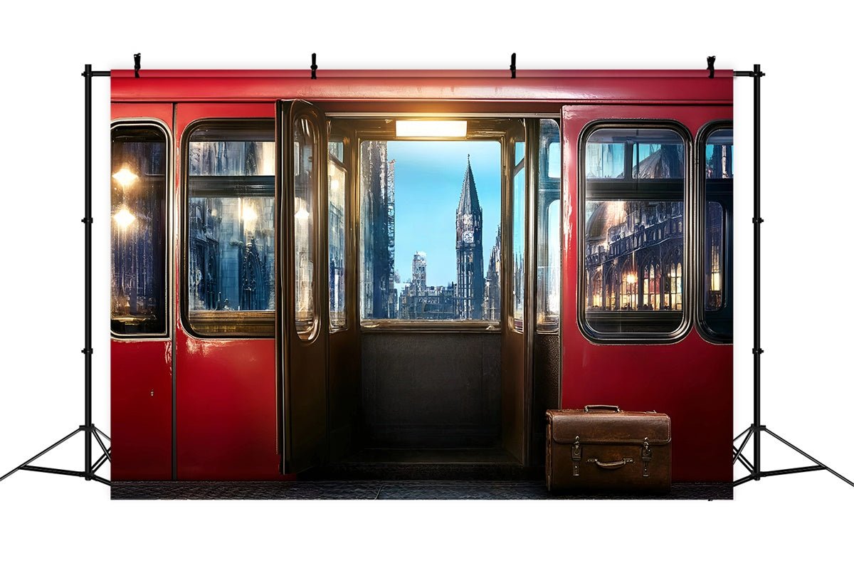 Back To School Photo Backdrop Magical Train Ride Backdrop GQ6-177