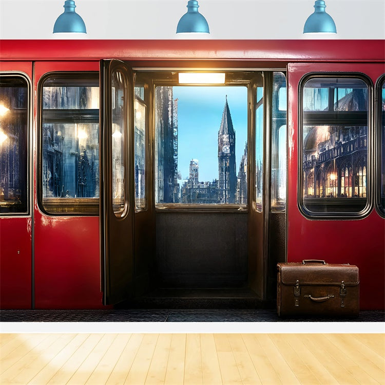 Back To School Photo Backdrop Magical Train Ride Backdrop GQ6-177
