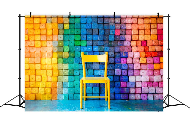 Back To School Backdrops Colorful Creative Space Backdrop GQ6-178