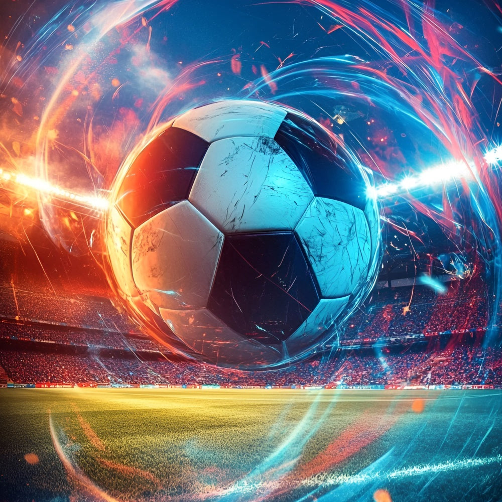 Soccer Photography Backdrop Turbo Spin Soccer Backdrop GQ6-280