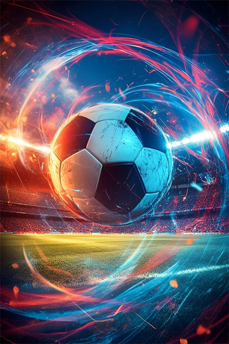 Soccer Photography Backdrop Turbo Spin Soccer Backdrop GQ6-280