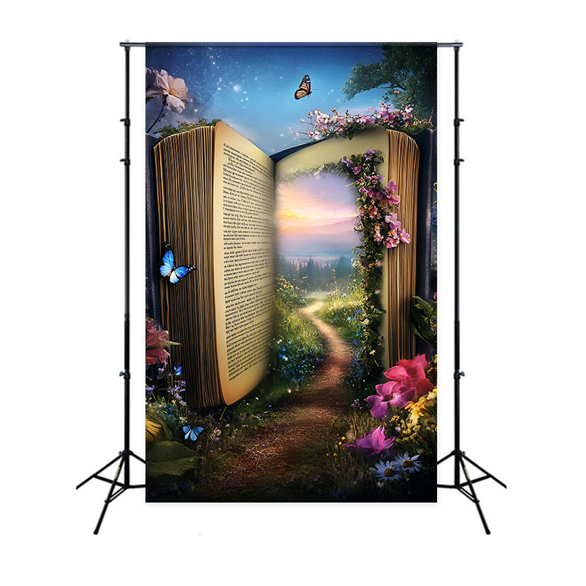 Forest Photo Backdrop Fairytale Journey Book Summer Photo Backdrop GQ6-62