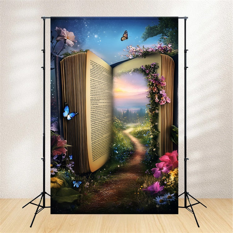 Forest Photo Backdrop Fairytale Journey Book Summer Photo Backdrop GQ6-62