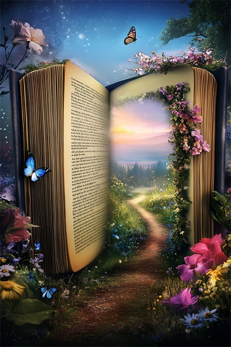 Forest Photo Backdrop Fairytale Journey Book Summer Photo Backdrop GQ6-62