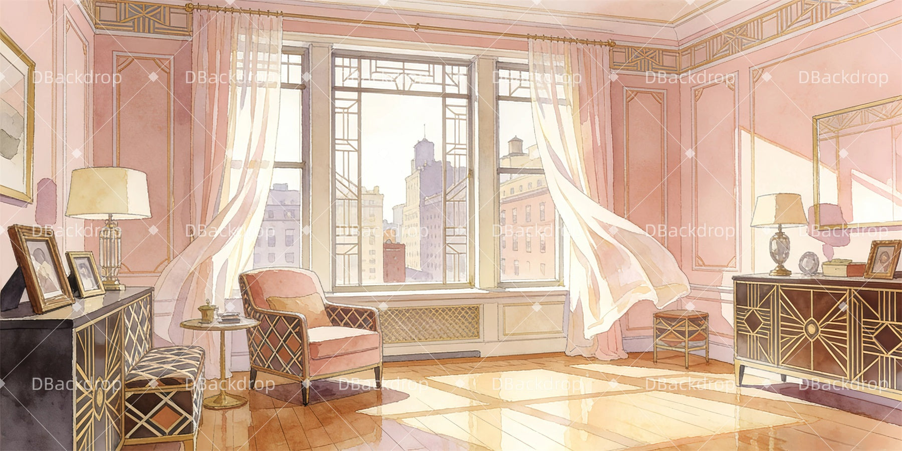 Performance Backdrops Roxie's Apartment Professional Stage Backdrops GQ63-T13