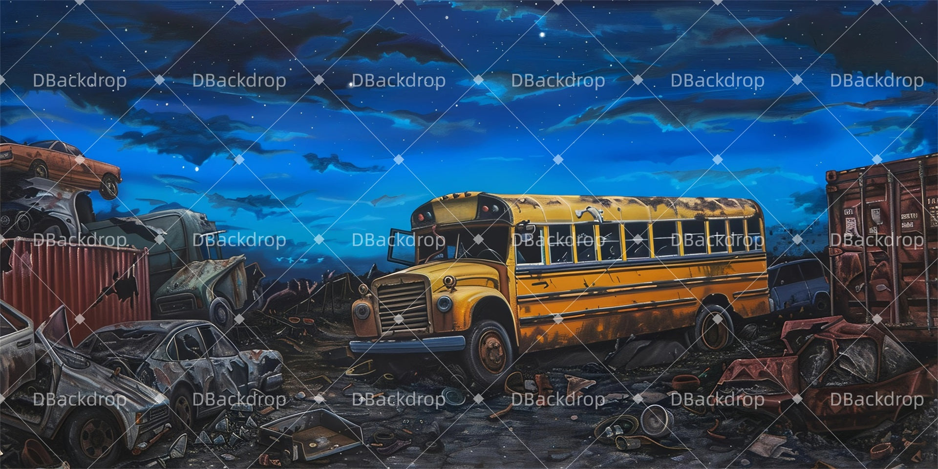 School Play Backdrops The Junkyard Performance Backdrops GQ63-T2