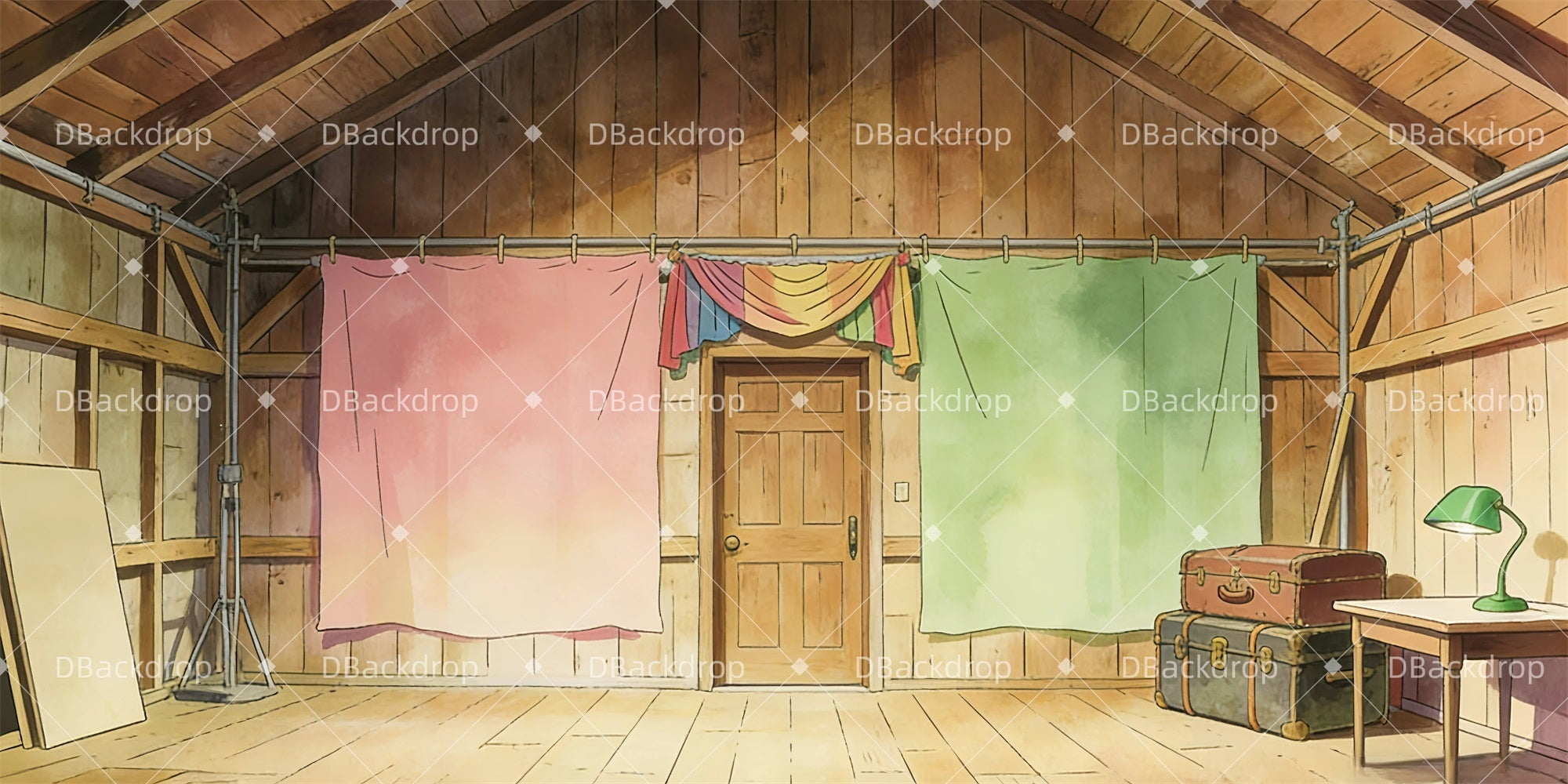Theater Stage Backdrop Storage Room Large Stage Backdrops GQ63-T85
