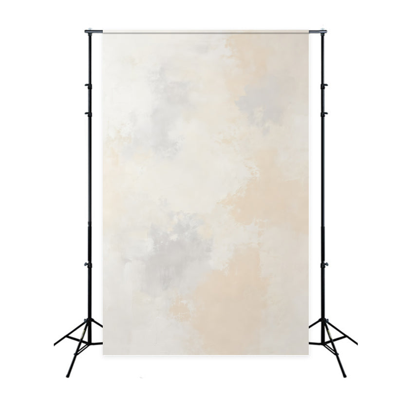 Limewash Backdrop Ivory Mist Neutral Texture Wash Portrait Backdrop GQ64-32