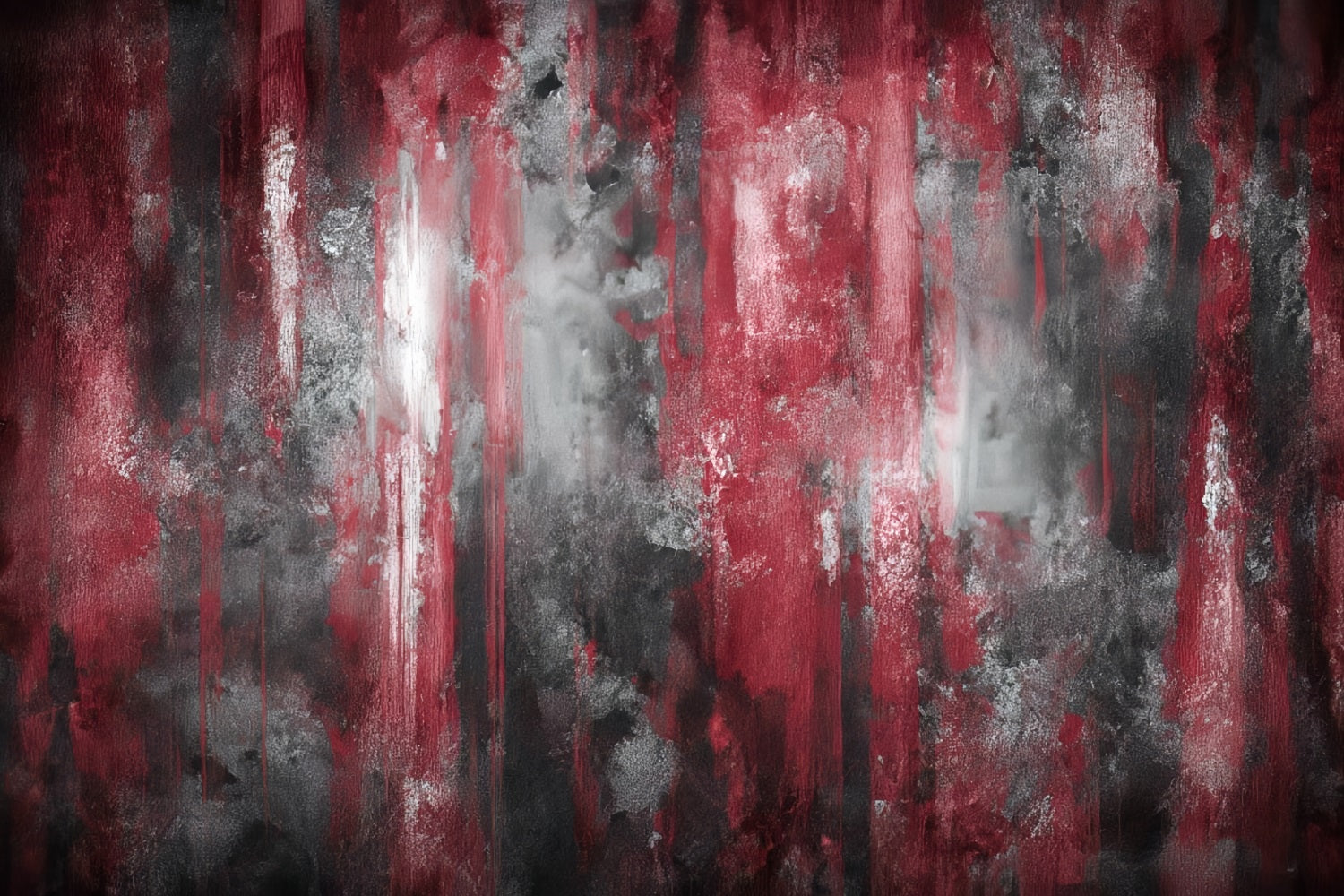 Scary Halloween Crimson Black Grunge Texture Garage Door Backdrop GQ67-43