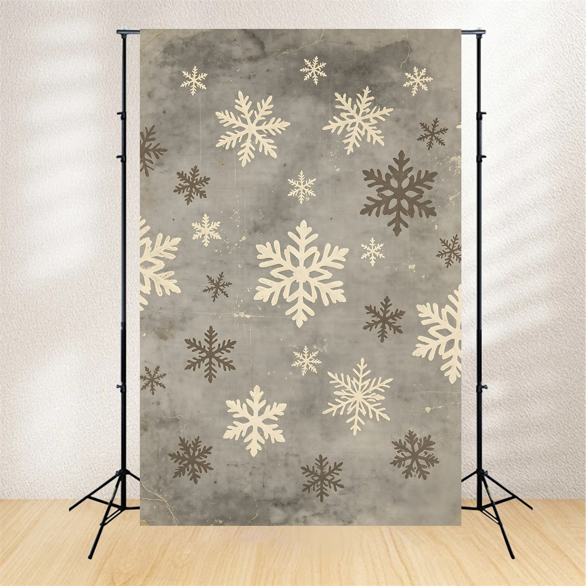 Christmas Snowflake Backdrop Snowf Concrete Pattern Photography Christmas Backdrop GQ69-33