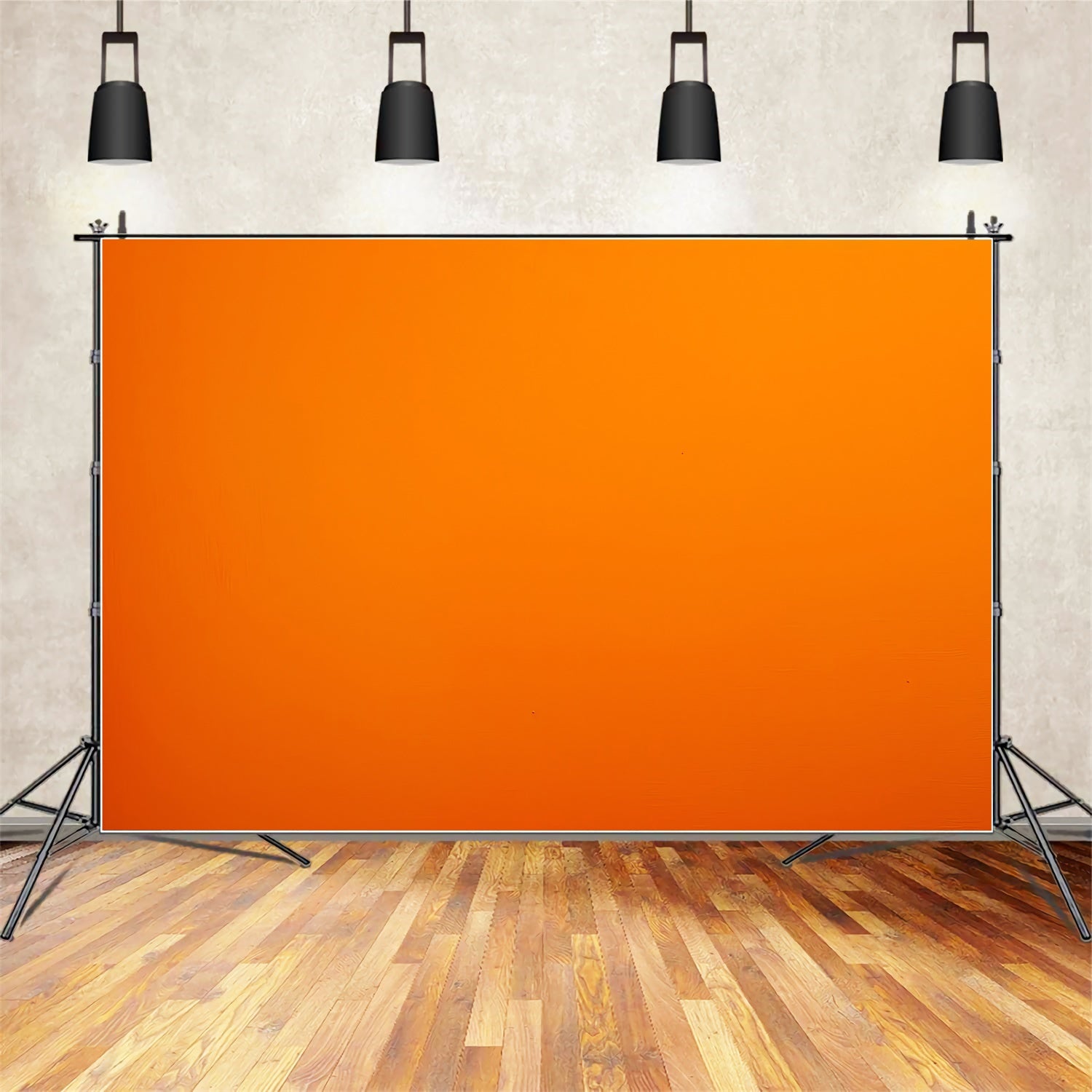 Orange Backdrop Photoshoot Bright Mandarin Hue Backdrop GTY2-170